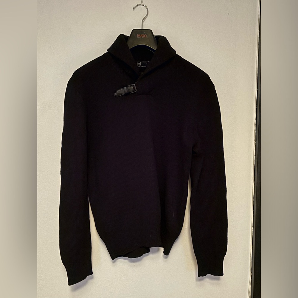 Ralph Lauren Wool Sweater with leather buckle detail